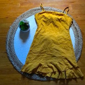 SHEIN XS mustard dress